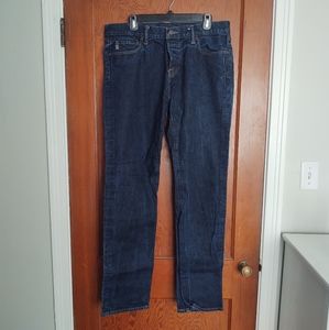Abercrombie Button Fly 34x34 Dark Jeans